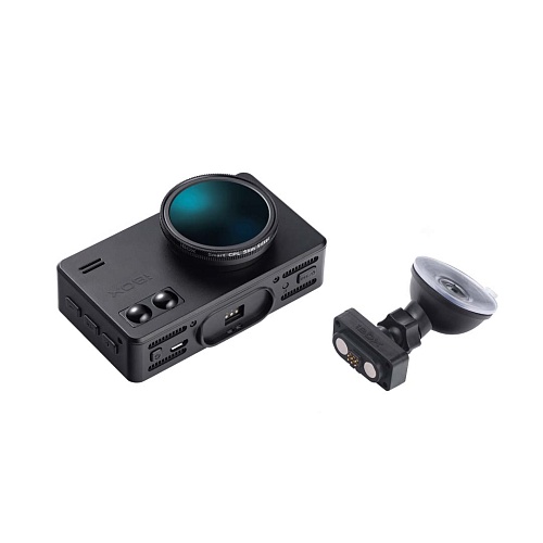 Видеорегистратор с сигнатурным радар-детектором iBOX iCON LaserVision WiFi Signature Dual + Внутрисалонная камера iBOX RearCam FHD2